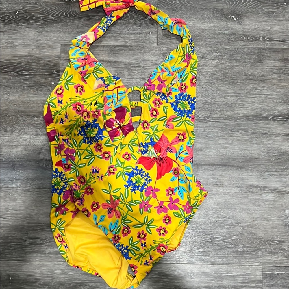 Bleu Rod Beattie -Floral Yellow Women’s Swimwear